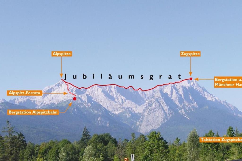 Zentral, Ruhig & Stilvoll Mit Bergpanorama+ Garten Garmisch-Partenkirchen Exteriér fotografie